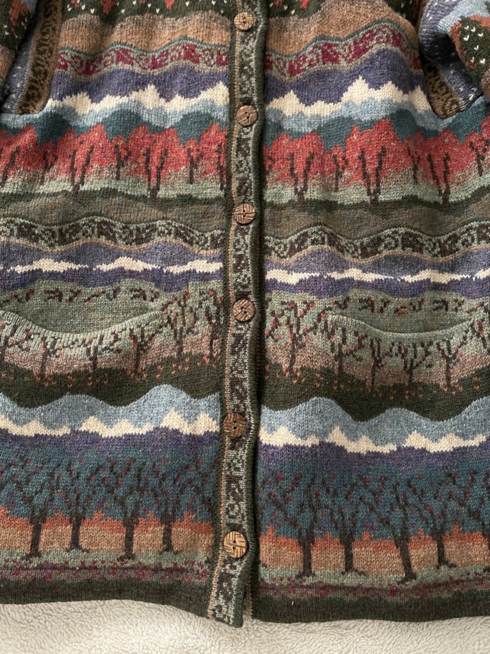 Icelandic design Wool Jacket Women’s M multi colored - Picture 3 of 6
